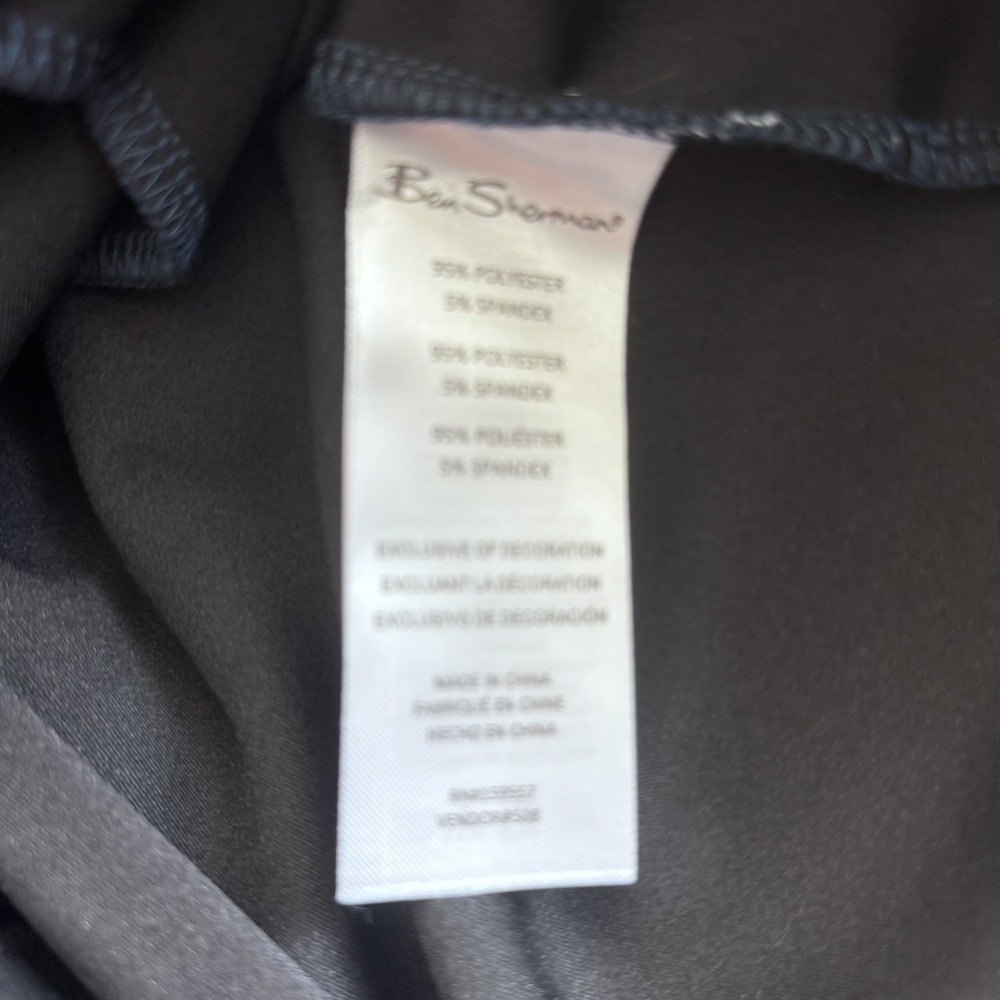 Ben Sherman Jacket faux Suede Bomber Lightweight Full Zip Navy Mens Large EUC - Picture 7 of 13